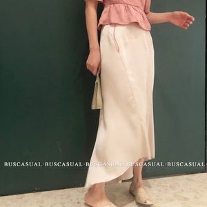 silk skirt